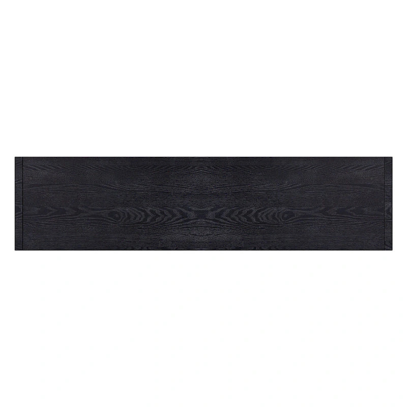 Four-Door Cabinet Sideboard with Ash Veneer for Hallway, Entryway or Living Room