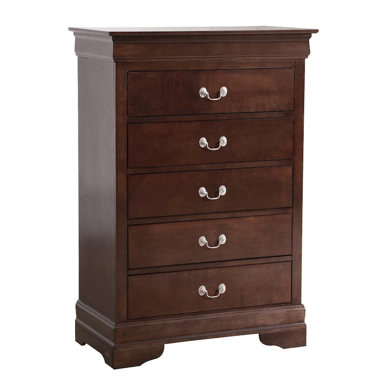 5-Drawer Chest of Drawers, 33L x 18W x 48H