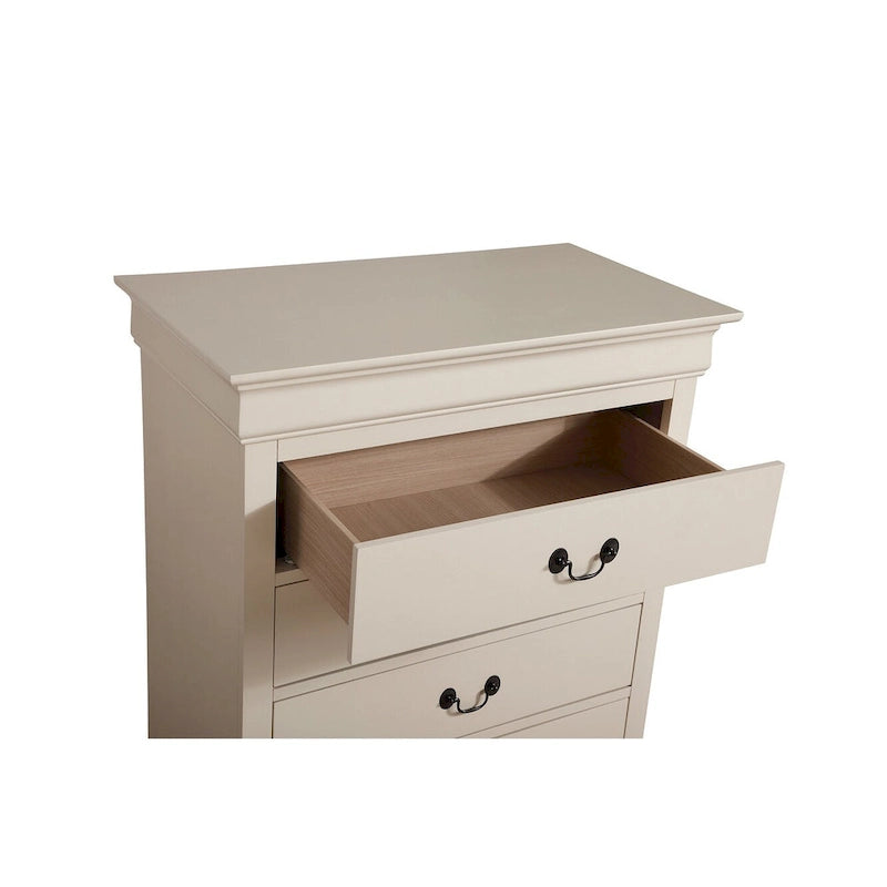 5-Drawer Chest of Drawers, 33L x 18W x 48H