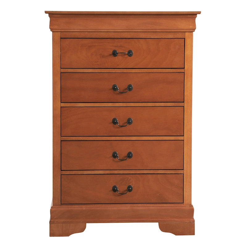 5-Drawer Chest of Drawers, 33L x 18W x 48H
