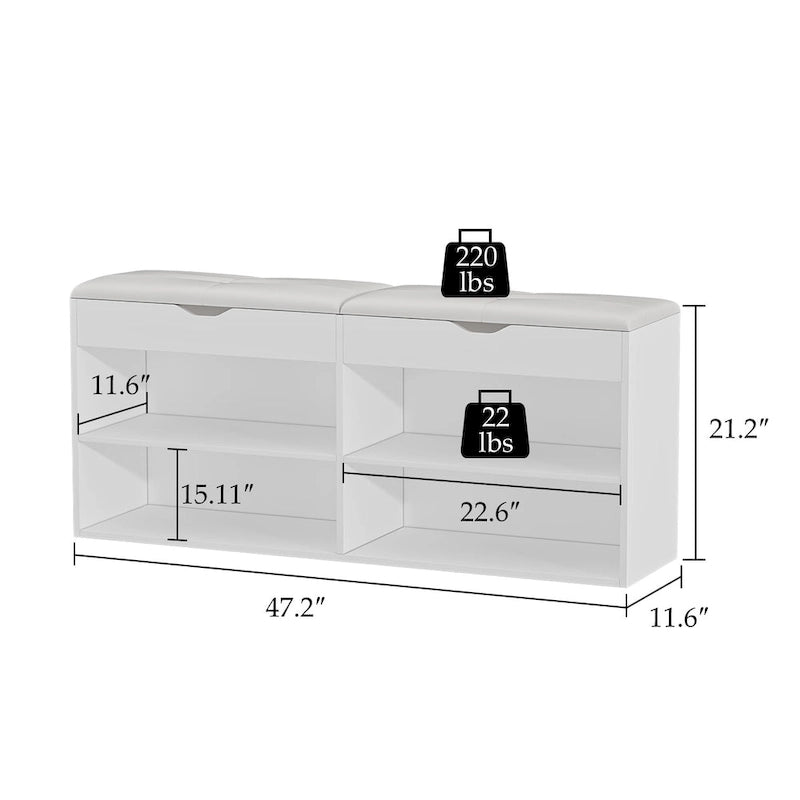 Shoe Bench Storage Bench Shoe Rack Bench Shoe Shelf Storage Cabinet