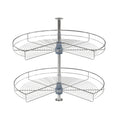 Lazy Susan 32-Inch Diameter, 270-Degree Double Rack Stainless Steel
