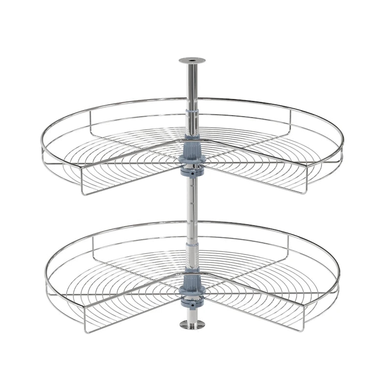 Lazy Susan 32-Inch Diameter, 270-Degree Double Rack Stainless Steel