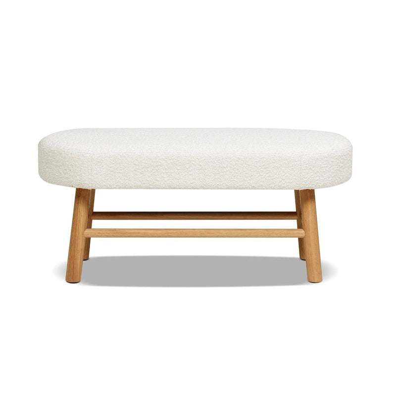 Fabric Upholstered Accent Entryway Bench