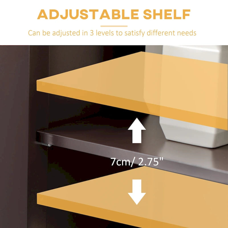 Modern Bathroom Storage Cabinet with Drawer and Adjustable Shelf, 11.75x23.5x42.75