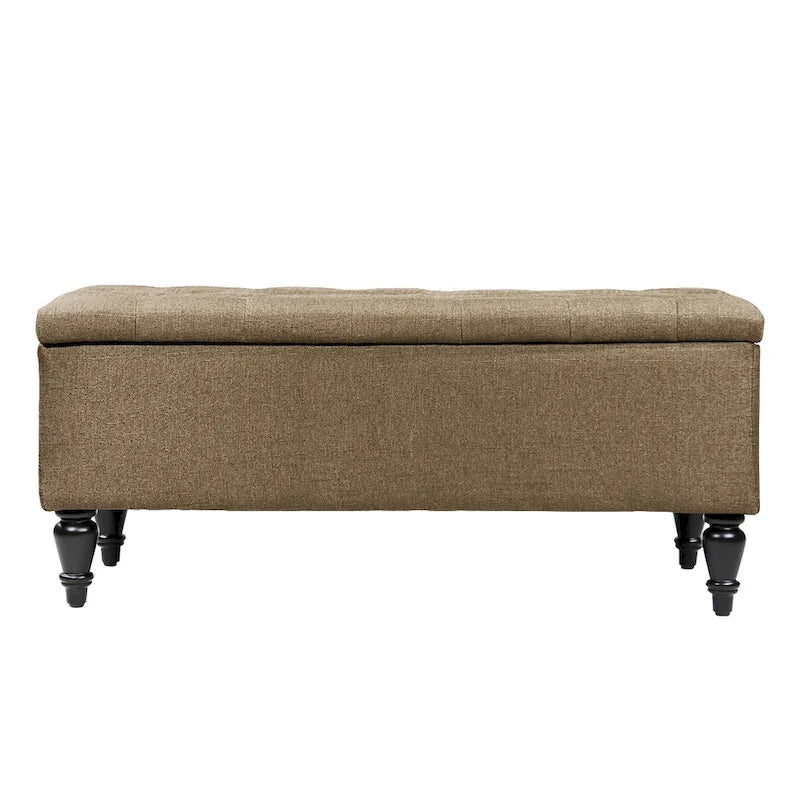 38-Inch Fabric Upholstered Tufted Storage Bench