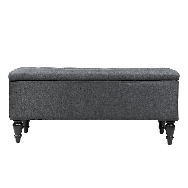 38-Inch Fabric Upholstered Tufted Storage Bench