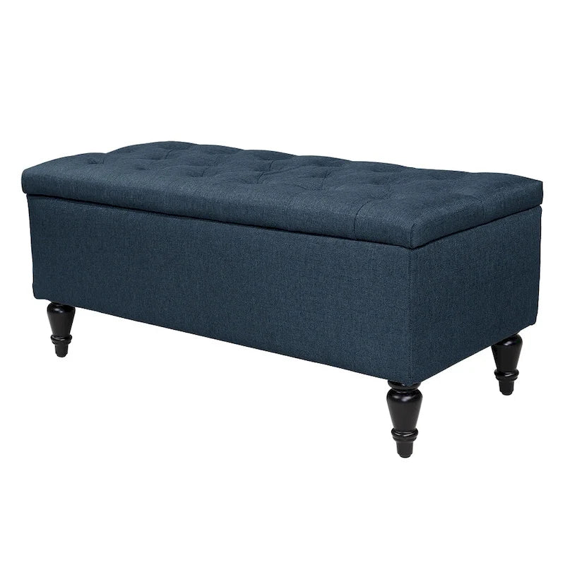 38-Inch Fabric Upholstered Tufted Storage Bench