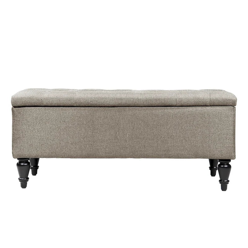 38-Inch Fabric Upholstered Tufted Storage Bench