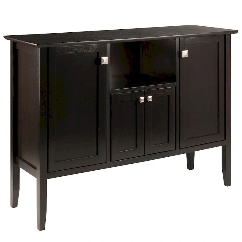Buffet Cabinet in Coffee, 46W x 15.75D x 33.6H