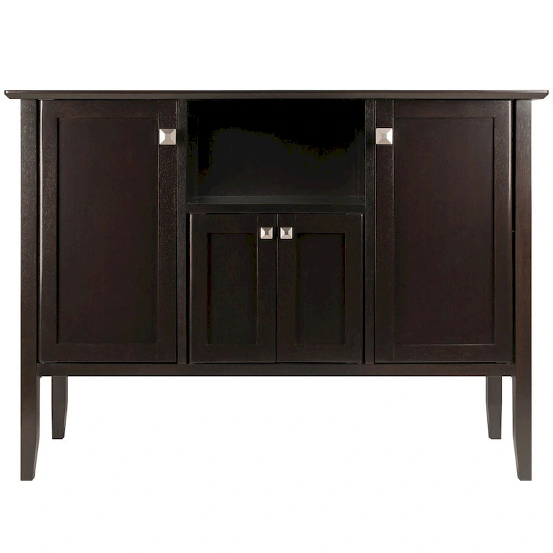 Buffet Cabinet in Coffee, 46W x 15.75D x 33.6H