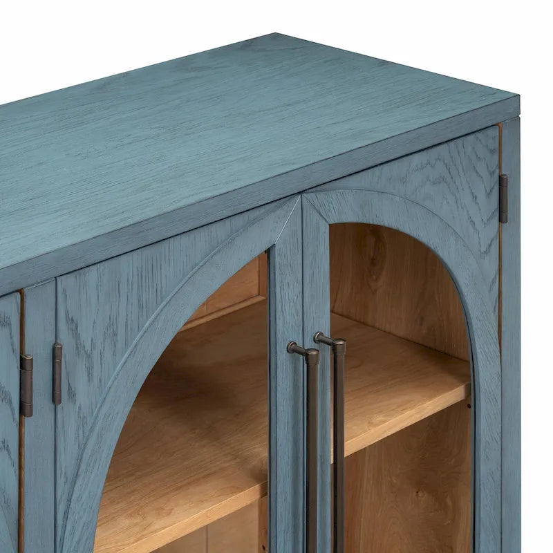 Retro 4-Door Large Storage Sideboard