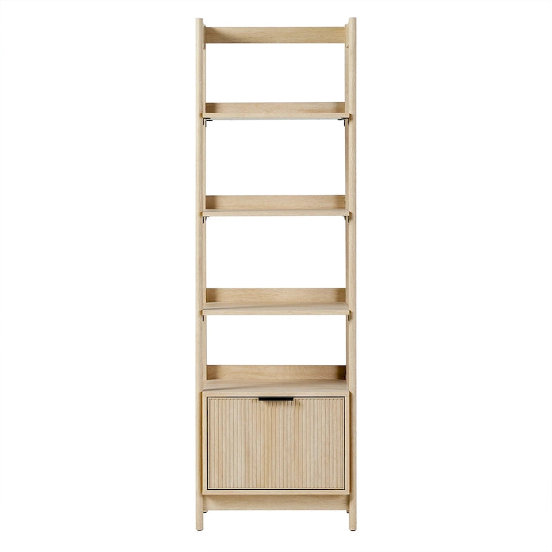 22-Inch Narrow Bookshelf with Drawer