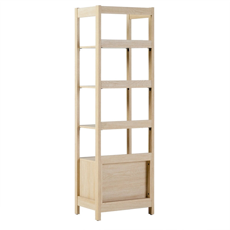 22-Inch Narrow Bookshelf with Drawer
