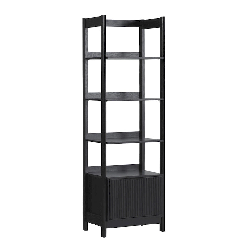 22-Inch Narrow Bookshelf with Drawer
