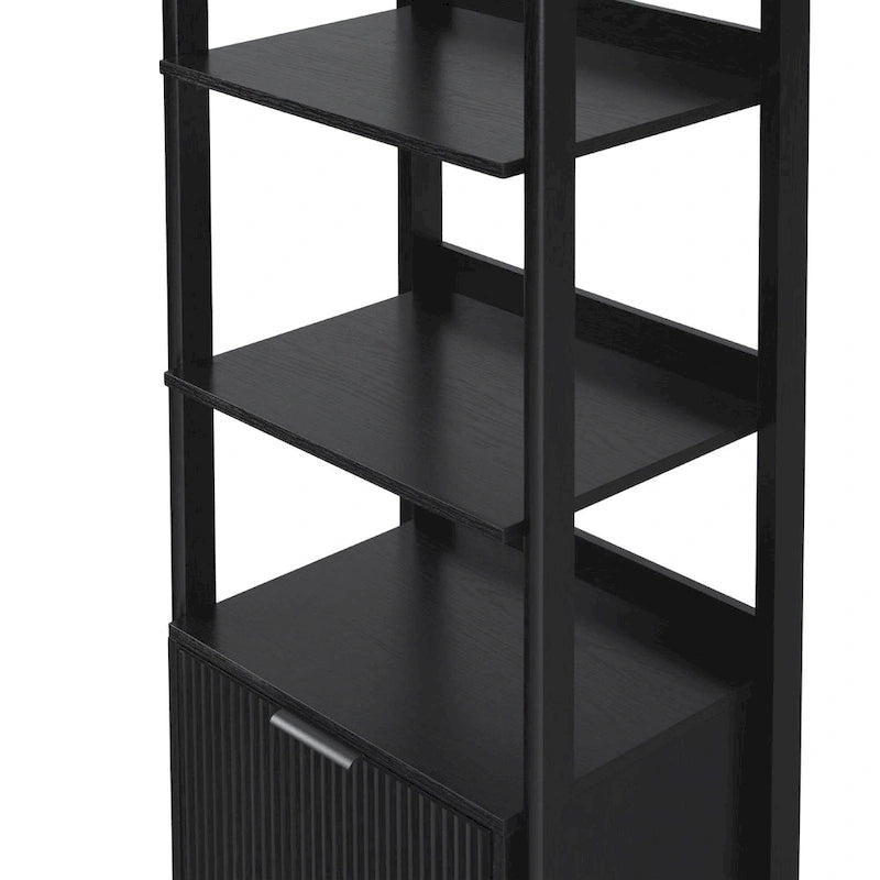 22-Inch Narrow Bookshelf with Drawer