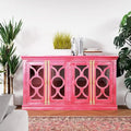 Küchenbuffet-Sideboard mit Glastüren, 71 Zoll