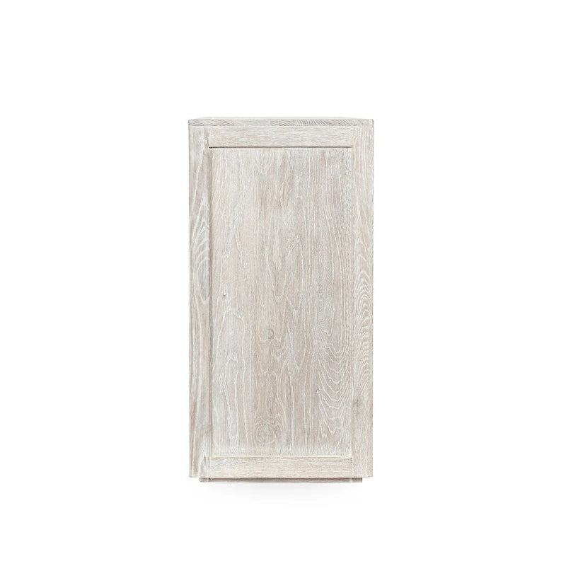 Four-Door Sideboard in Whitewash Finish