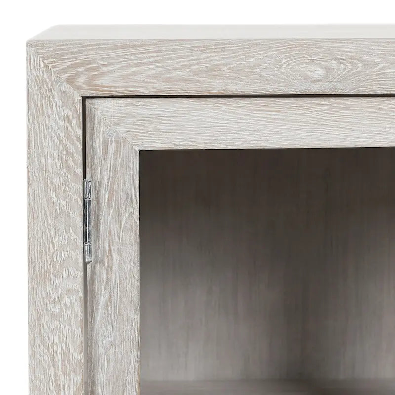 Four-Door Sideboard in Whitewash Finish