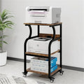 3 Tier Printer Stand,Printer Table with Adjustable Storage Shelf - 19.7 x 15.7 x 29.5 inches