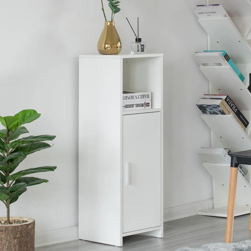 Tall Freestanding Bathroom Vanity Linen Tower Organizer Cabinet