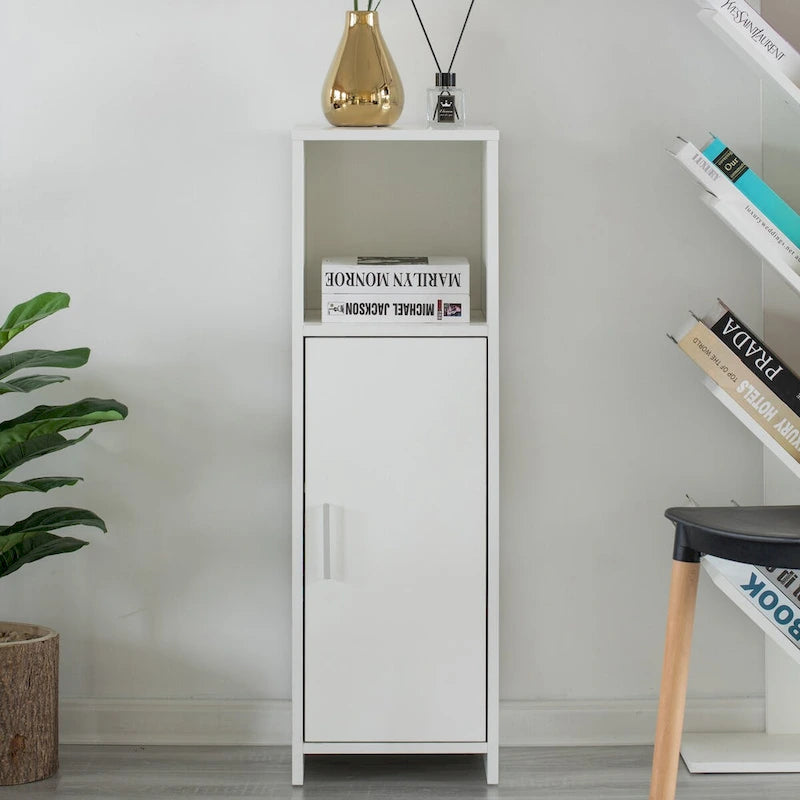 Tall Freestanding Bathroom Vanity Linen Tower Organizer Cabinet
