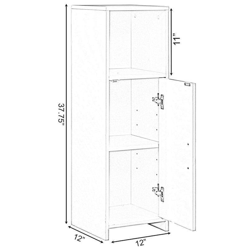 Tall Freestanding Bathroom Vanity Linen Tower Organizer Cabinet