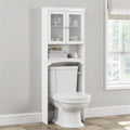 Toiletten-Aufbewahrungsschrank - Weiß 9.06D x 24.8W x 65.75H