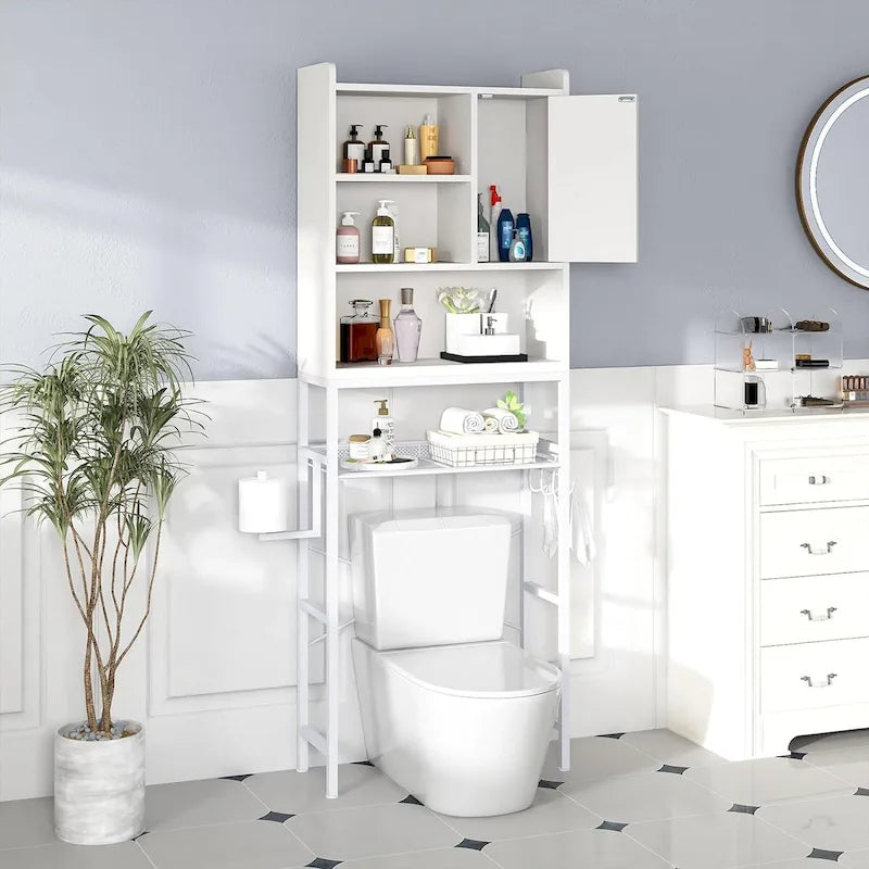 Wooden Bathroom Over-the-Toilet Storage Cabinet