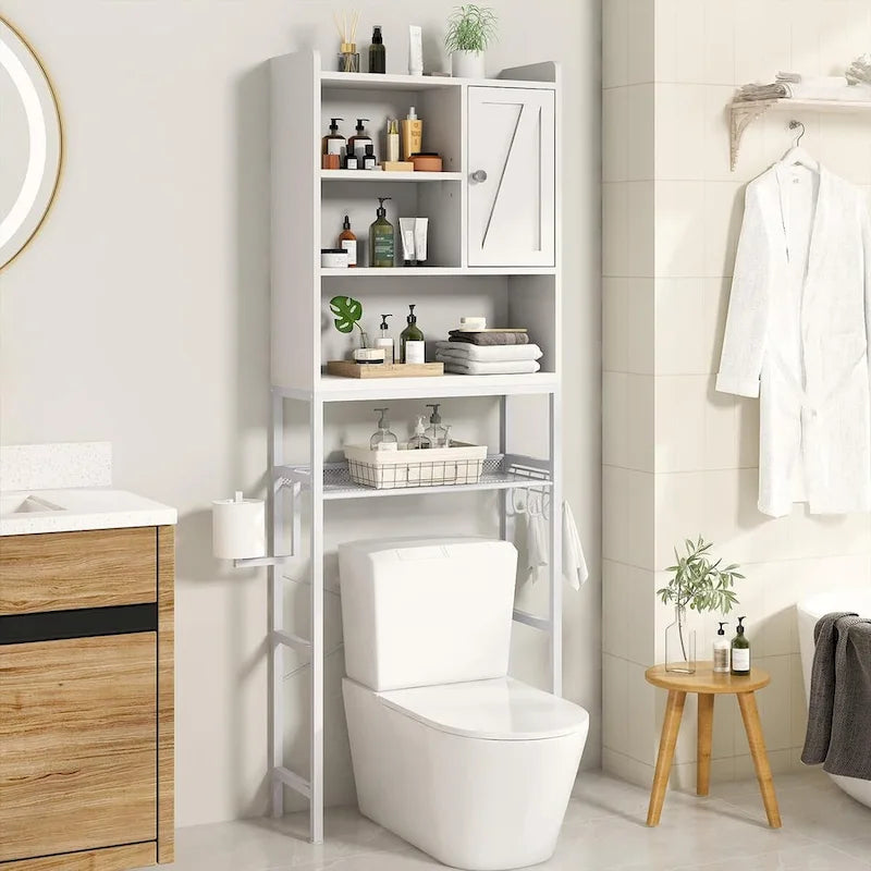 Wooden Bathroom Over-the-Toilet Storage Cabinet