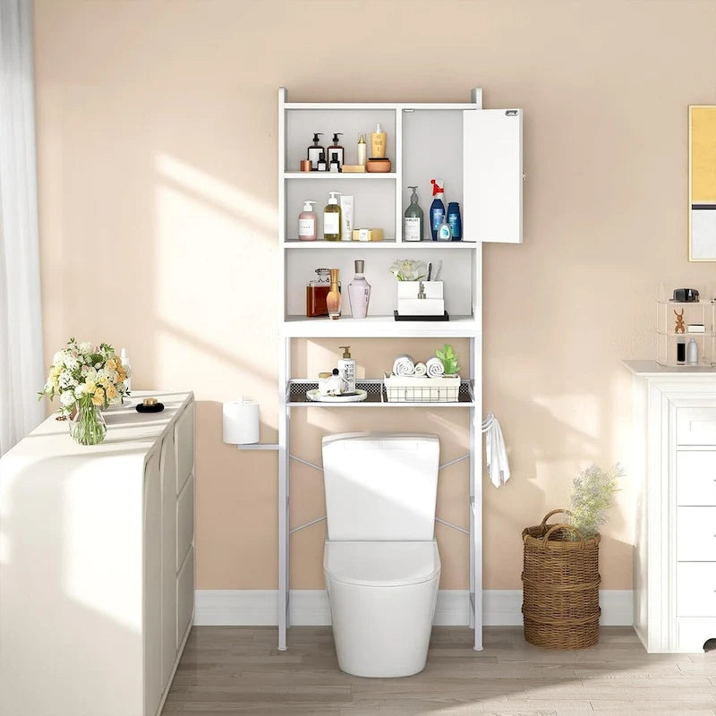 Wooden Bathroom Over-the-Toilet Storage Cabinet