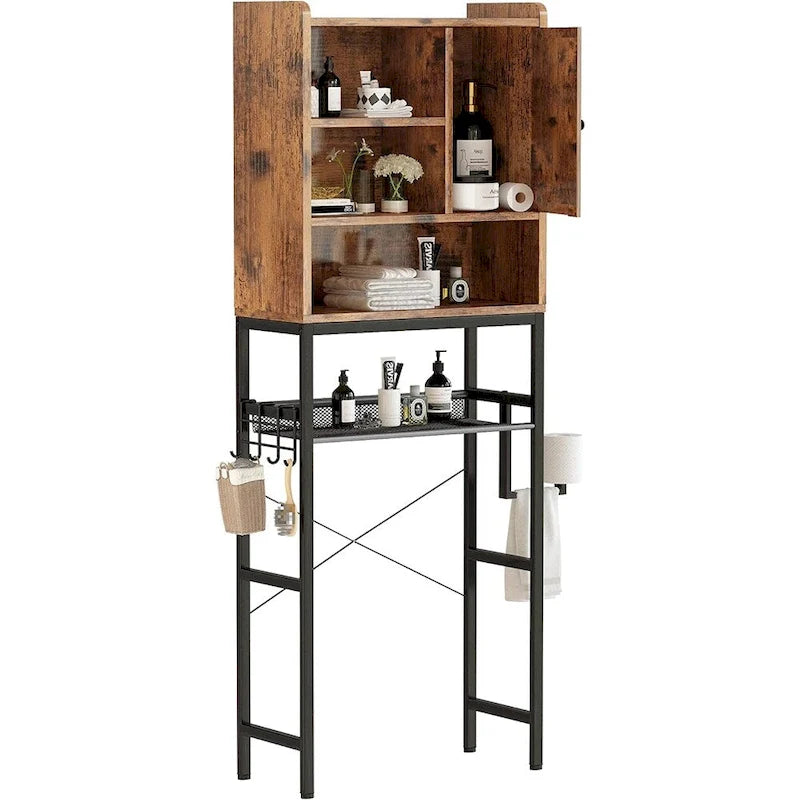 Badezimmerschrank aus Holz zur Aufbewahrung über der Toilette